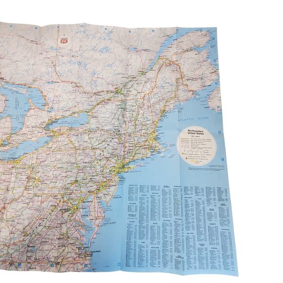 Rand McNally Lithographed Eastern US Phillips 66 Patroleum Road Map Vtg 24 x 18" - Picture 4 of 13